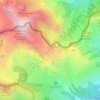 Topografische Karte Pra Giordan, Höhe, Relief