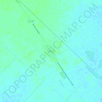 Topografische Karte Oliden, Höhe, Relief