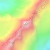 Topografische Karte Neptune Peak, Höhe, Relief