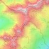 Topografische Karte Aiguilles Crochues/Sommet S, Höhe, Relief