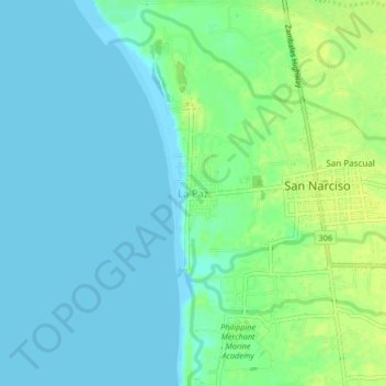 Topografische Karte La Paz, Höhe, Relief