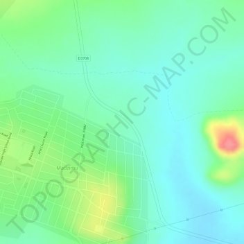 Topografische Karte Chillas, Höhe, Relief