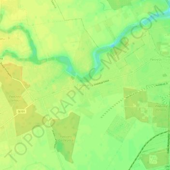 Topografische Karte Corbeanca, Höhe, Relief