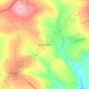 Topografische Karte Betws Ifan, Höhe, Relief