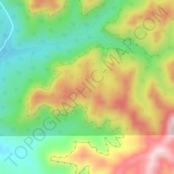 Topografische Karte Millet Point, Höhe, Relief