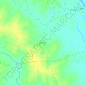 Topografische Karte Devala, Höhe, Relief