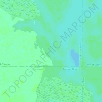 Topografische Karte Horicon Marsh, Höhe, Relief