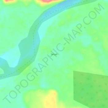 Topografische Karte Serjali, Höhe, Relief