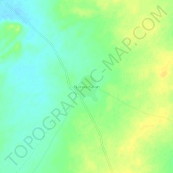 Topografische Karte Narwa Kalan, Höhe, Relief