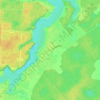 Topografische Karte Snagov, Höhe, Relief