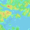 Topografische Karte Östernäs, Höhe, Relief