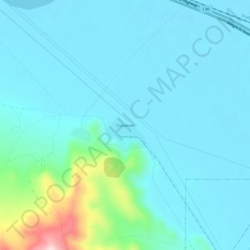 Topografische Karte Dolomite, Höhe, Relief