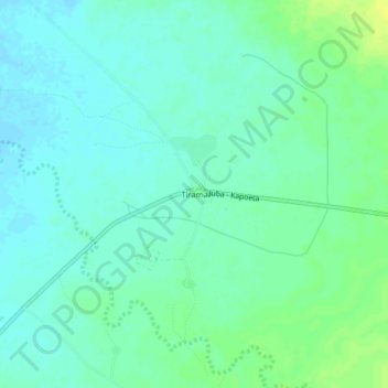 Topografische Karte Tirama, Höhe, Relief