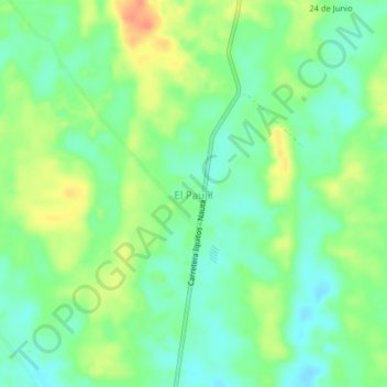 Topografische Karte El Paujil, Höhe, Relief