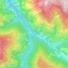 Topografische Karte Longega - Zwischenwasser, Höhe, Relief