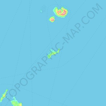 Topografische Karte Biaro Island, Höhe, Relief