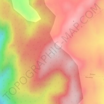 Topografische Karte Serra da Mangabeira, Höhe, Relief