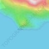 Topografische Karte Cabo Froward, Höhe, Relief