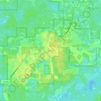 Topografische Karte Cassia, Höhe, Relief