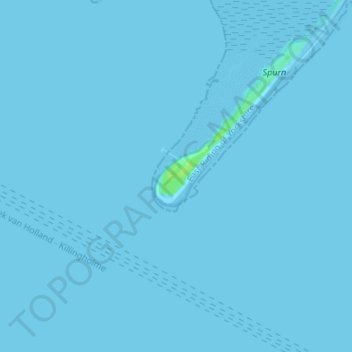 Topografische Karte Spurn Head, Höhe, Relief