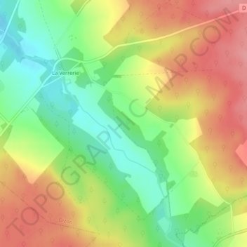 Topografische Karte Les Marats, Höhe, Relief