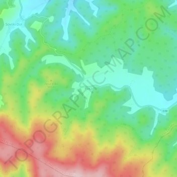Topografische Karte Paka, Höhe, Relief