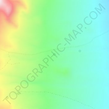 Topografische Karte Tunnel Spring No. 2, Höhe, Relief