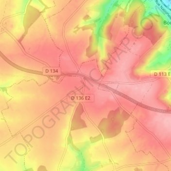 Topografische Karte Lambus, Höhe, Relief