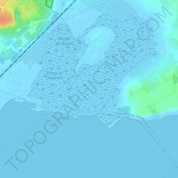 Topografische Karte Les Salins, Höhe, Relief