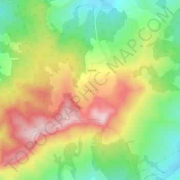 Topografische Karte Măgura, Höhe, Relief