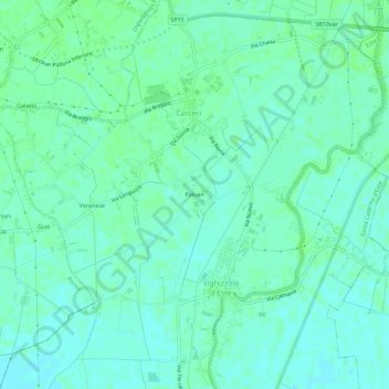 Topografische Karte Paluan, Höhe, Relief