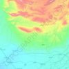 Topografische Karte Dera Bugti District, Höhe, Relief