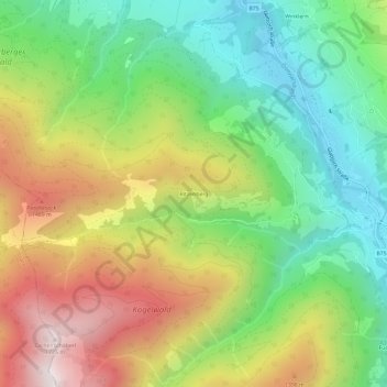 Topografische Karte Ritzenberg, Höhe, Relief
