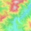 Topografische Karte Xiloenea, Höhe, Relief