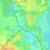 Topografische Karte Ellisville, Höhe, Relief
