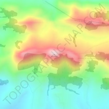 Topografische Karte Cruzeiro, Höhe, Relief