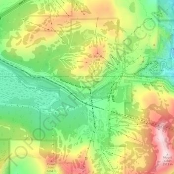 Topografische Karte Norden, Höhe, Relief