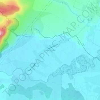 Topografische Karte Podu Oltului, Höhe, Relief
