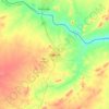 Topografische Karte Musina, Höhe, Relief
