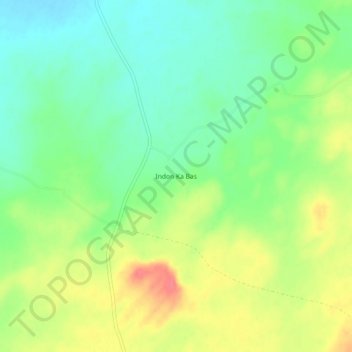 Topografische Karte Indon Ka Bas, Höhe, Relief