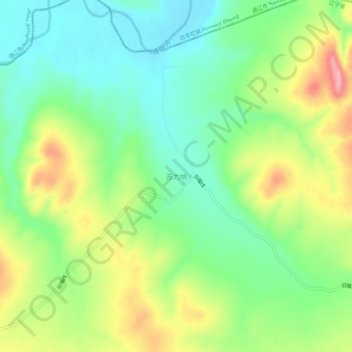 Topografische Karte 苏力格, Höhe, Relief