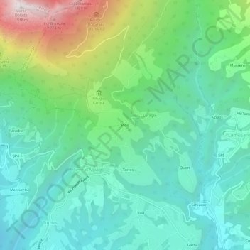 Topografische Karte Plois, Höhe, Relief