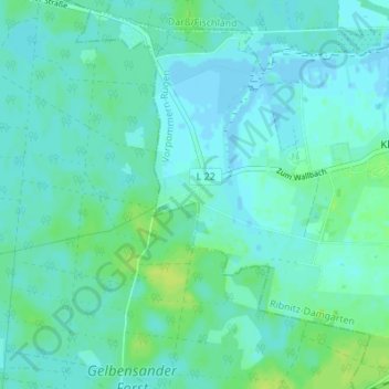 Topografische Karte Neu-Hirschburg, Höhe, Relief