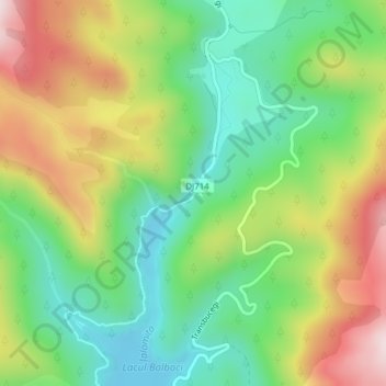 Topografische Karte Cheile Tătarului, Höhe, Relief