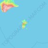 Topografische Karte Pitt Island (Rangiauria), Höhe, Relief