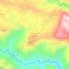 Topografische Karte Aldea Cerro Grande, Höhe, Relief