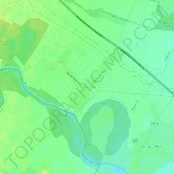 Topografische Karte Dumitrana, Höhe, Relief