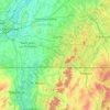Topografische Karte Brome-Missisquoi, Höhe, Relief