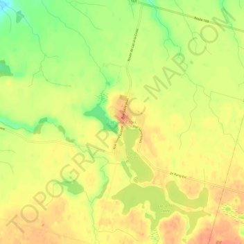 Topografische Karte Lac-à-la-Croix, Höhe, Relief