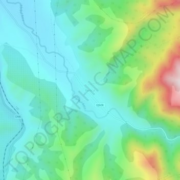 Topografische Karte Rusca, Höhe, Relief